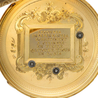 Swiss 18K gold centre seconds cylinder watch Circa 1840