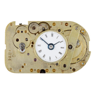 A rare combination in diamond set gold, enamel case Circa 1840