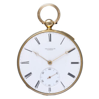 Gold English quarter repeating duplex by Frodsham 1846
