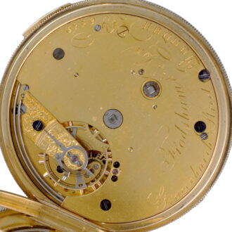 Gold English quarter repeating duplex by Frodsham 1846