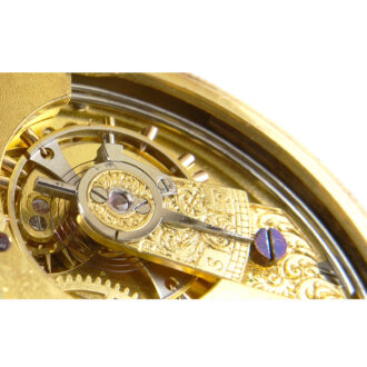 Gold English quarter repeating duplex by Frodsham 1846