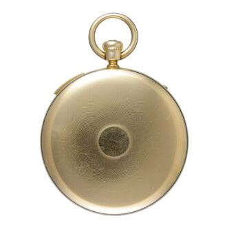 Gold English quarter repeater with offset seconds and Nicole winding 1846