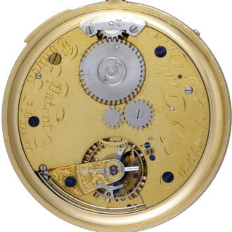 Gold English quarter repeater with offset seconds and Nicole winding 1846