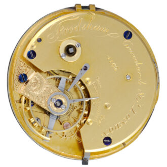 English fusee lever by Frodsham in gold open face case 1842