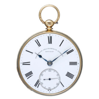 English fusee lever by Frodsham in gold open face case Circa 1842
