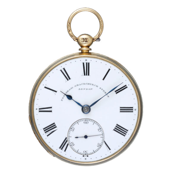 English fusee lever by Frodsham in gold open face case Circa 1842