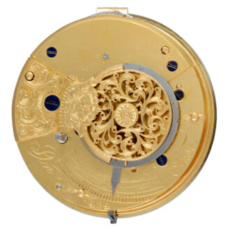English silver verge with Oddfellows Society dial Circa 1843