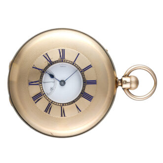 Gold keyless English lever with offset subsidiary seconds Circa 1859