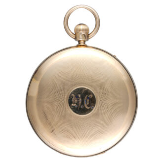 Gold keyless English lever with offset subsidiary seconds Circa 1859