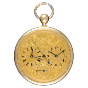 Swiss gold independent center seconds lever watch Circa 1860
