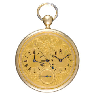 Swiss gold independent center seconds lever watch Circa 1860