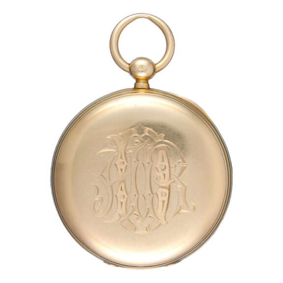 Gold English centre seconds fusee lever by Frodsham Circa 1868 Gold English centre seconds fusee lever by Frodsham Circa 1868