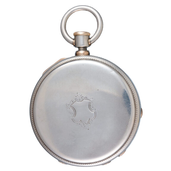 A fine Swiss lever in a silver full hunter case Circa 1860 A fine Swiss lever in a silver full hunter case Circa 1860