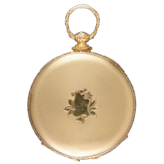 A Century Swiss lever in a gold open face case Circa 1860 A Century Swiss lever in a gold open face case Circa 1860