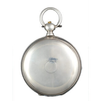 A Swiss calendar lever in silver full hunter case Circa 1860