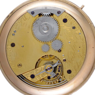 Rare gold English minute repeating chronograph Circa 1866