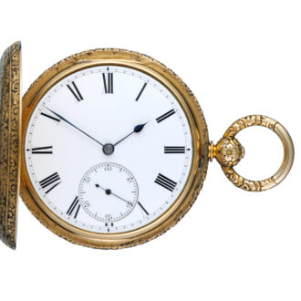 Gold English fusee chronometer Circa 1866