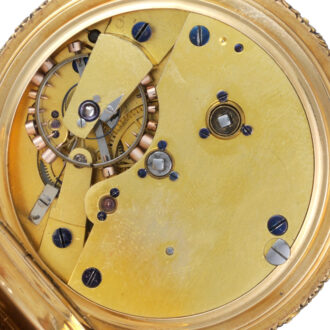 Gold English fusee chronometer Circa 1866
