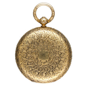 Gold English fusee chronometer Circa 1866
