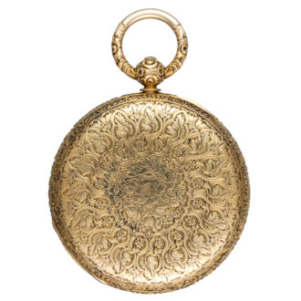 Gold English fusee chronometer Circa 1866