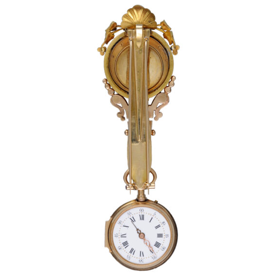 Swiss gold, enamel and pearl-set cylinder watch Circa 1870 Swiss gold, enamel and pearl-set cylinder watch Circa 1870