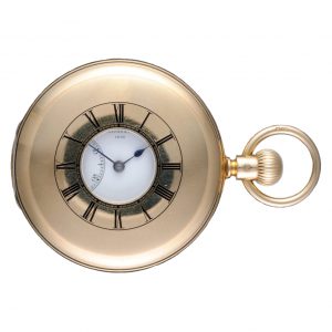 Gold English keyless reverse fusee lever Circa 1870