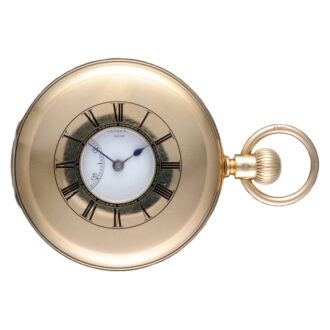 Gold English keyless reverse fusee lever Circa 1870