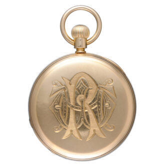 Gold English keyless reverse fusee lever Circa 1870