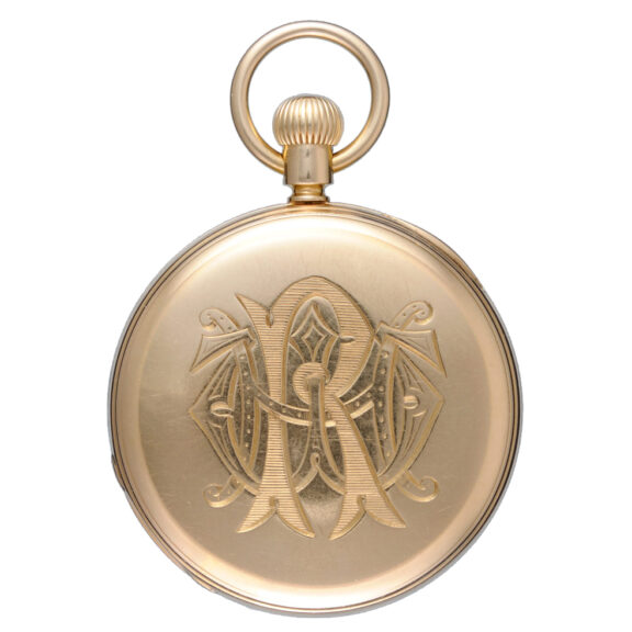 Gold English keyless reverse fusee lever Circa 1870 Gold English keyless reverse fusee lever Circa 1870