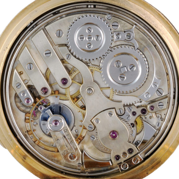 Rare gold Swiss five minute repeating lever Circa 1870 Rare gold Swiss five minute repeating lever Circa 1870