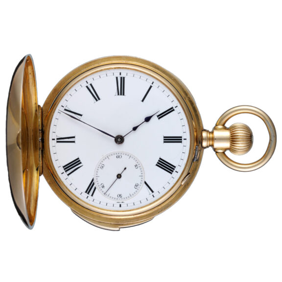 Rare gold Swiss five minute repeating lever Circa 1870 Rare gold Swiss five minute repeating lever Circa 1870