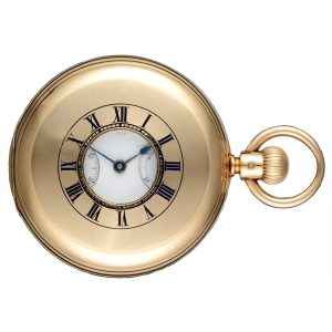 Gold fusee lever with power reserve indication Circa 1873