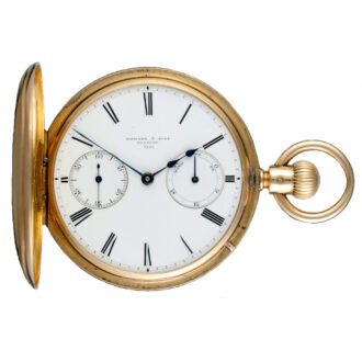 Gold fusee lever with power reserve indication Circa 1873