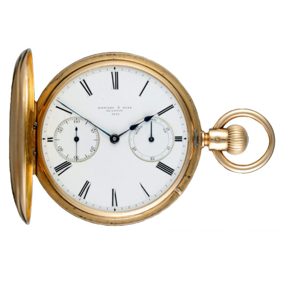 Gold fusee lever with power reserve indication Circa 1873 Gold fusee lever with power reserve indication Circa 1873