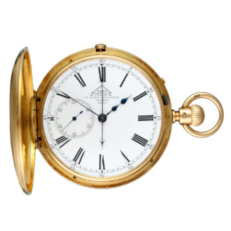 Fine gold English lever chronograph by Nicole Nielsen Circa 1874