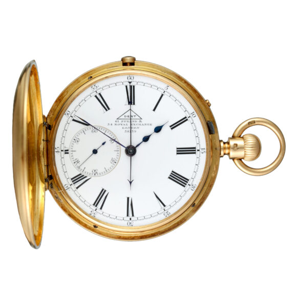 Fine gold English lever chronograph by Nicole Nielsen Circa 1874 Fine gold English lever chronograph by Nicole Nielsen Circa 1874
