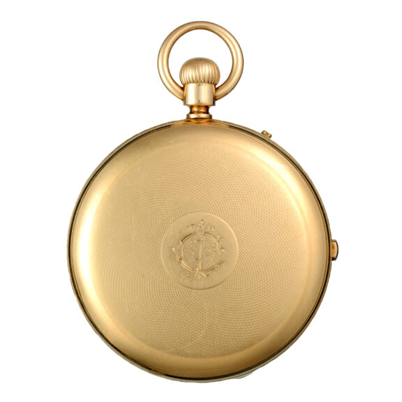 Fine gold English lever chronograph by Nicole Nielsen Circa 1874 Fine gold English lever chronograph by Nicole Nielsen Circa 1874