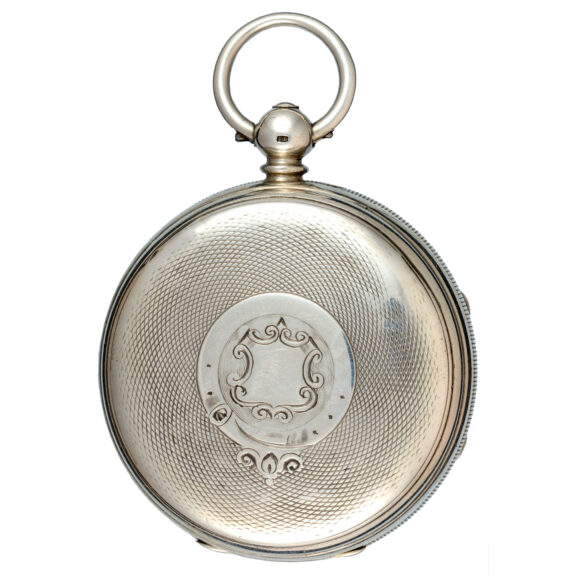 Silver English lever with silver and gold dial Circa 1874 Silver English lever with silver and gold dial Circa 1874