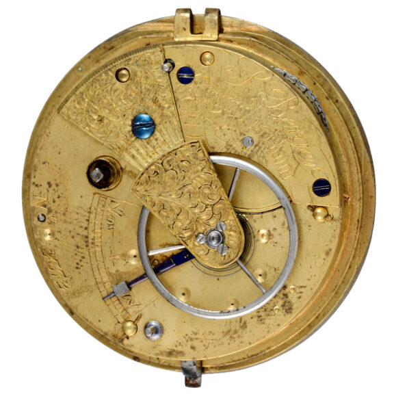 Silver English lever with silver and gold dial Circa 1874 Silver English lever with silver and gold dial Circa 1874