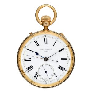 Gold English independent centre seconds lever Circa 1875