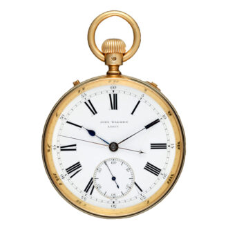 Gold English independent centre seconds lever Circa 1875