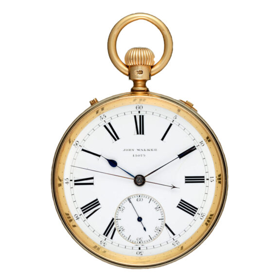 Gold English independent centre seconds lever Circa 1875