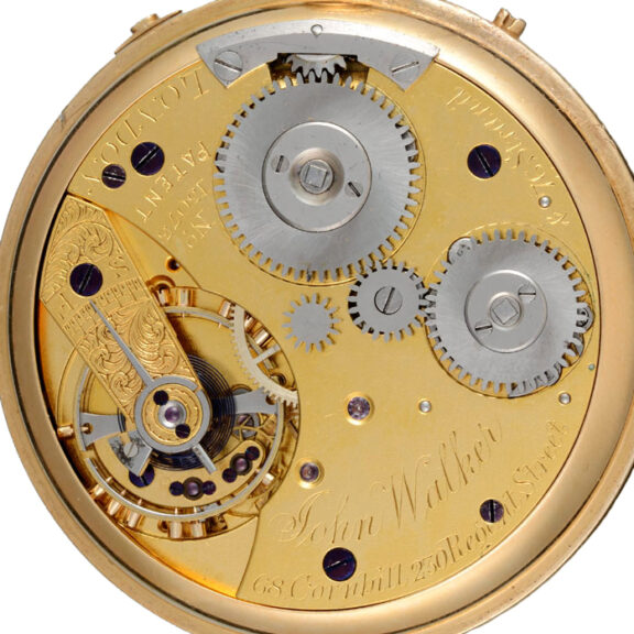 Gold English independent centre seconds lever Circa 1875 Gold English independent centre seconds lever Circa 1875