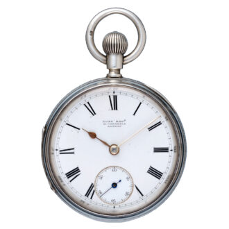 English fusee lever pocket watch with detachable key Circa 1877