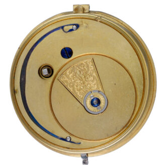 English fusee lever pocket watch with detachable key Circa 1877
