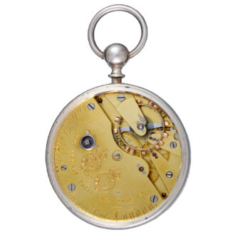 Silver English keyless fusee chronometer by Kullberg Circa 1880