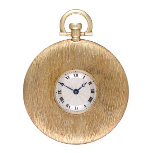 Slim Swiss lever in rare gold case with shutter over the dial 1880