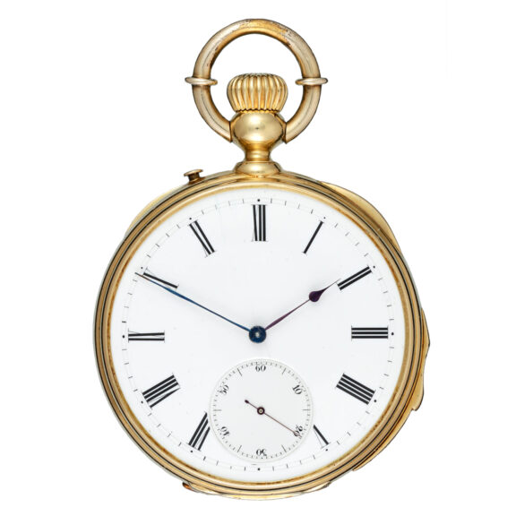 Swiss gold quarter repeating lever pocket watch Circa 1880