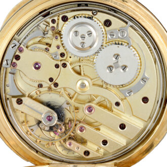 Swiss gold quarter repeating lever pocket watch Circa 1880