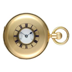 Gold English keyless reverse fusee by Victor Kullberg Circa 1881